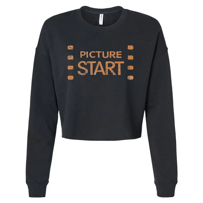 24fps Film Maker Motion Picture Crew Cropped Pullover Crew