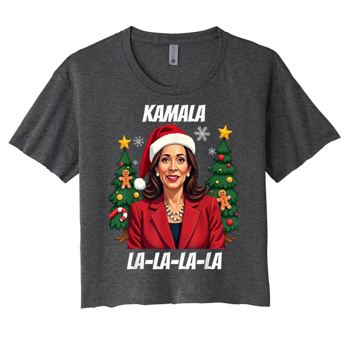 2024 Funny President Kamala Harris Christmas Women's Crop Top Tee