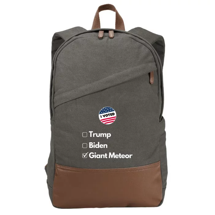 2024 Funny President Election Vote Cotton Canvas Backpack