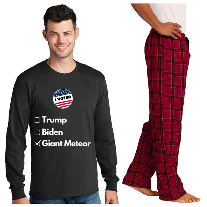 2024 Funny President Election Vote Long Sleeve Pajama Set