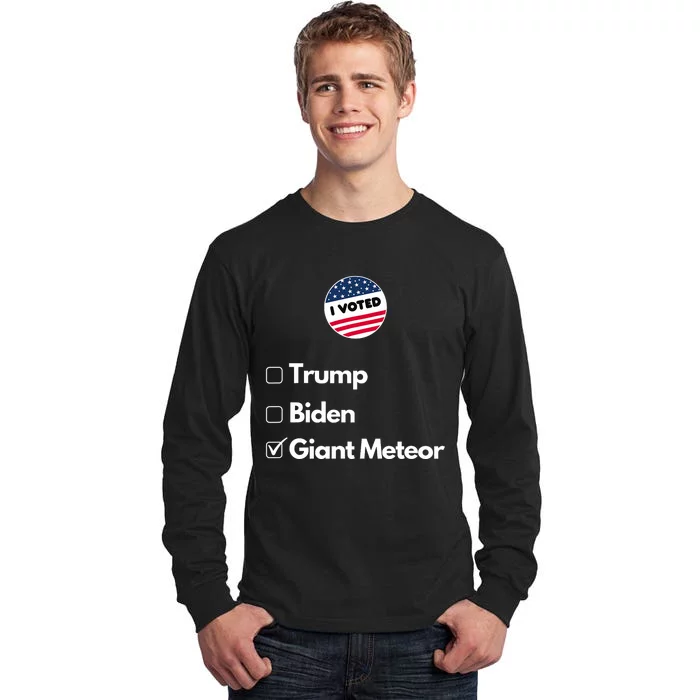 2024 Funny President Election Vote Tall Long Sleeve T-Shirt