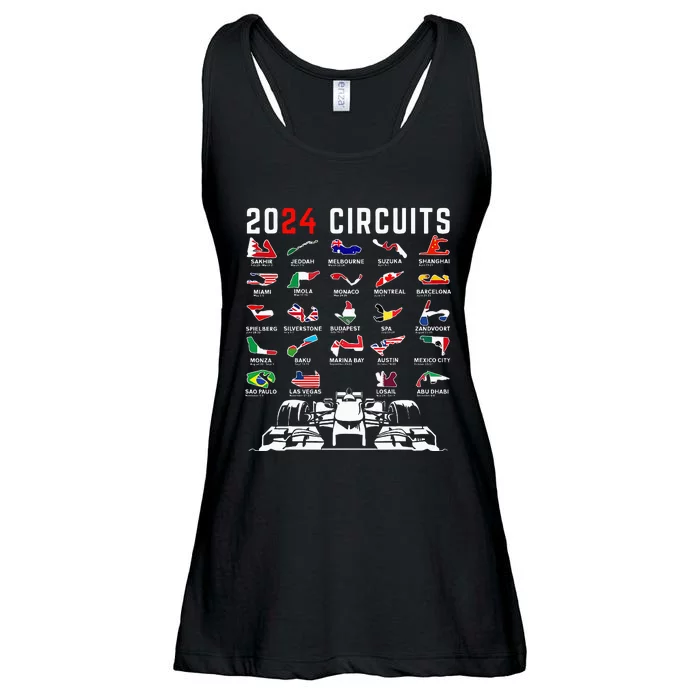 2024 Formula Racing Track Formula Race Formula Car Fan Ladies Essential Flowy Tank