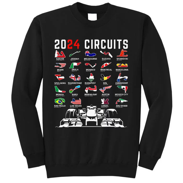 2024 Formula Racing Track Formula Race Formula Car Fan Tall Sweatshirt