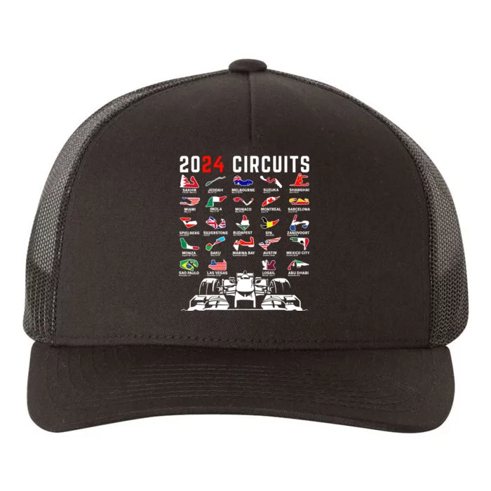 2024 Formula Racing Track Formula Race Formula Car Fan Yupoong Adult 5-Panel Trucker Hat