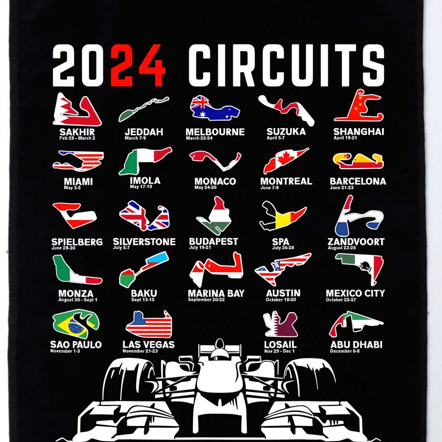 2024 Formula Racing Track Formula Race Formula Car Fan Platinum Collection Golf Towel