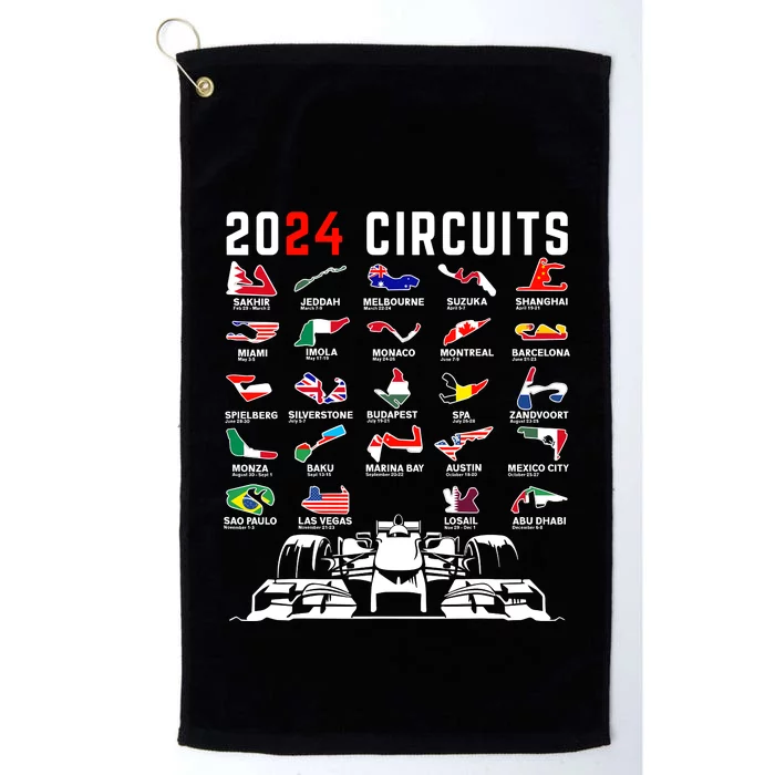 2024 Formula Racing Track Formula Race Formula Car Fan Platinum Collection Golf Towel