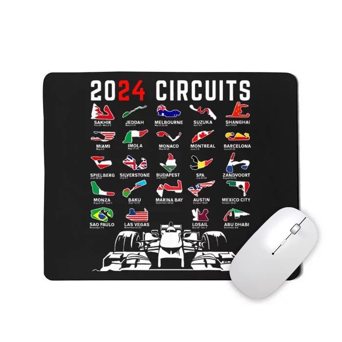 2024 Formula Racing Track Formula Race Formula Car Fan Mousepad