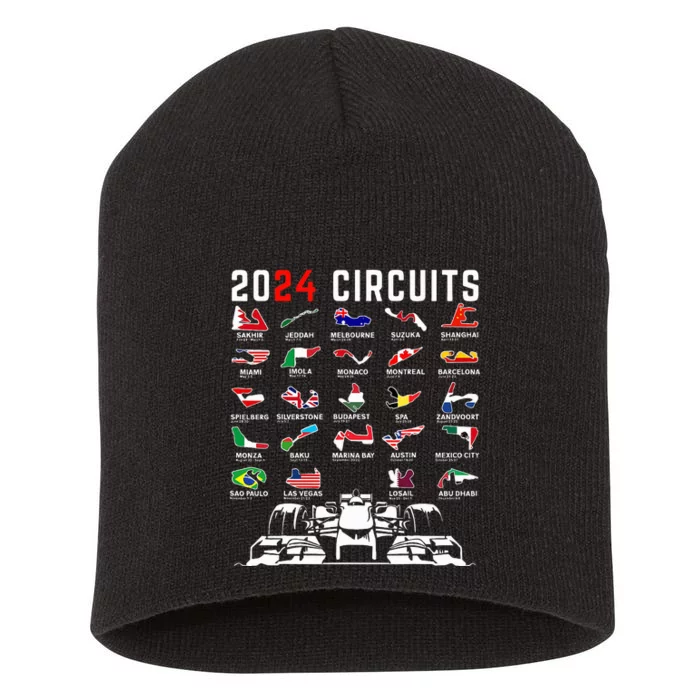 2024 Formula Racing Track Formula Race Formula Car Fan Short Acrylic Beanie