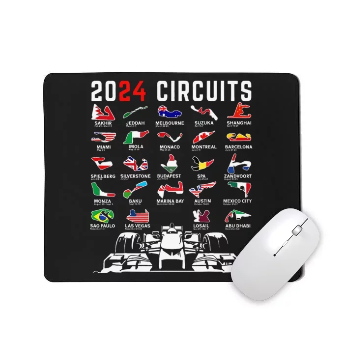 2024 Formula Racing Track Formula Race Formula Car Fan Mousepad