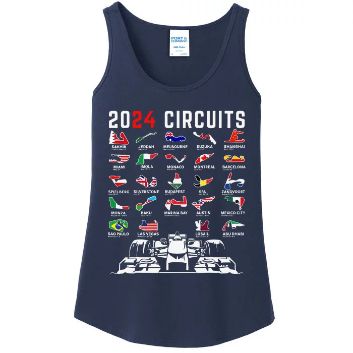 2024 Formula Racing Track Formula Race Formula Car Fan Ladies Essential Tank