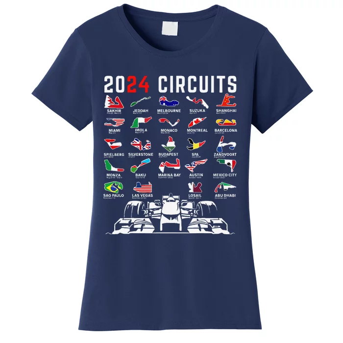 2024 Formula Racing Track Formula Race Formula Car Fan Women's T-Shirt