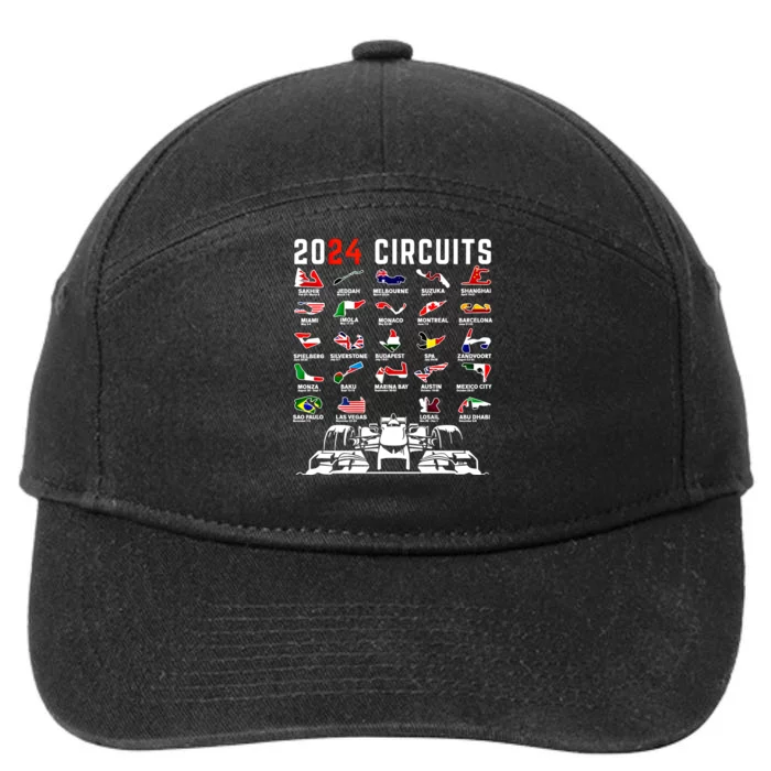 2024 Formula Racing Track Formula Race Formula Car Fan Gift 7-Panel Snapback Hat