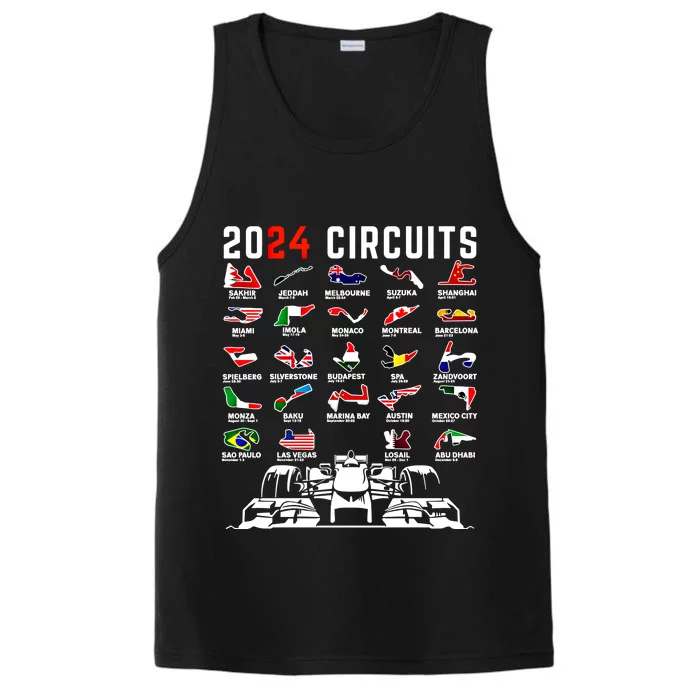 2024 Formula Racing Track Formula Race Formula Car Fan Gift Performance Tank