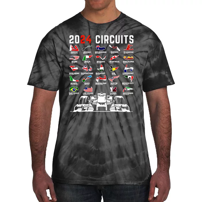 2024 Formula Racing Track Formula Race Formula Car Fan Gift Tie-Dye T-Shirt