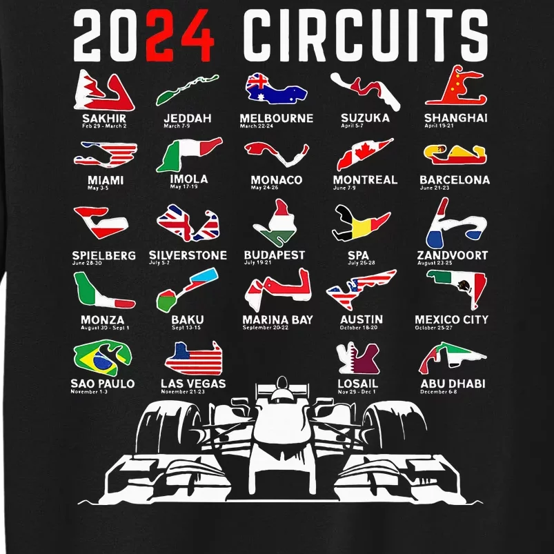 2024 Formula Racing Track Formula Race Formula Car Fan Sweatshirt