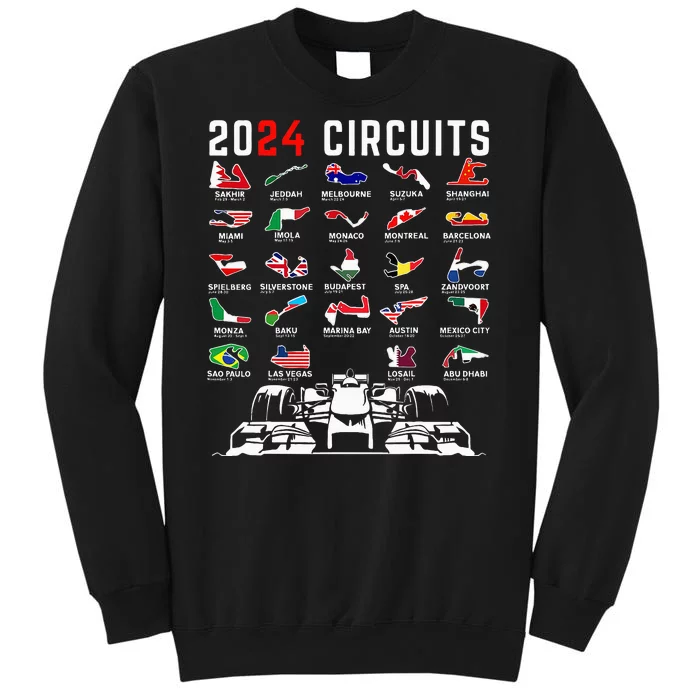 2024 Formula Racing Track Formula Race Formula Car Fan Sweatshirt