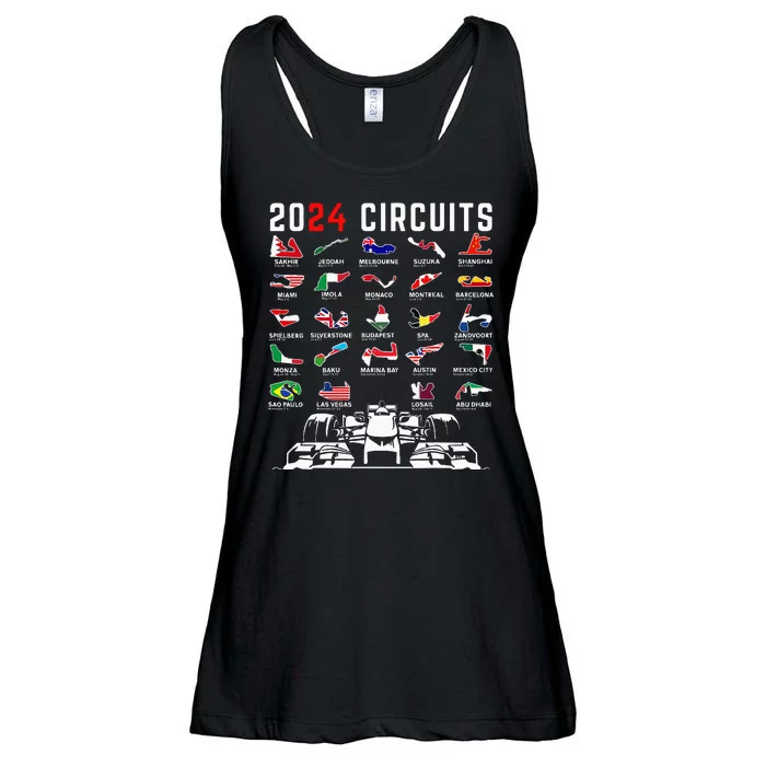 2024 Formula Racing Track Formula Race Formula Car Fan Ladies Essential Flowy Tank