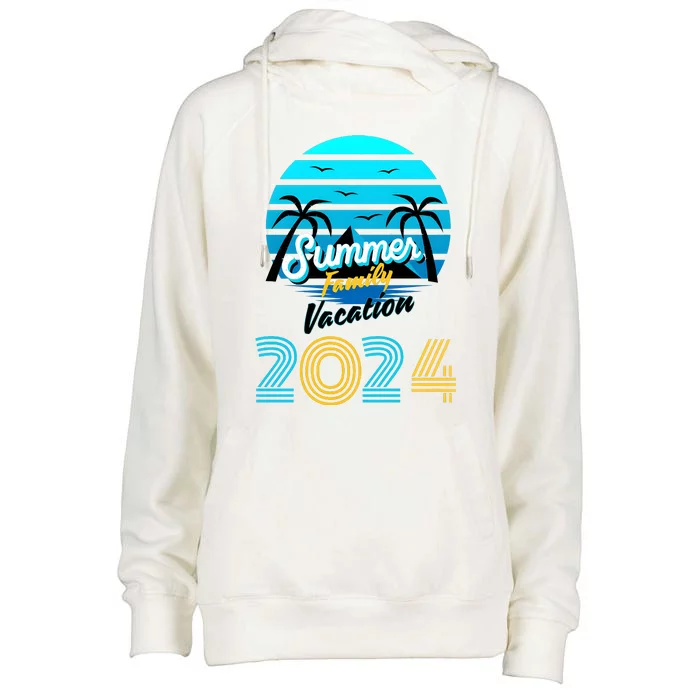 2024 Family Vacation Cruise Matching Trip Womens Funnel Neck Pullover Hood