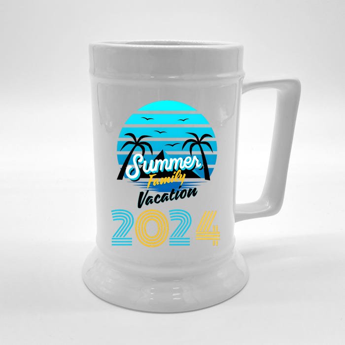 2024 Family Vacation Cruise Matching Trip Front & Back Beer Stein