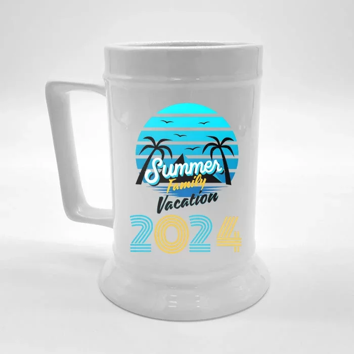 2024 Family Vacation Cruise Matching Trip Front & Back Beer Stein