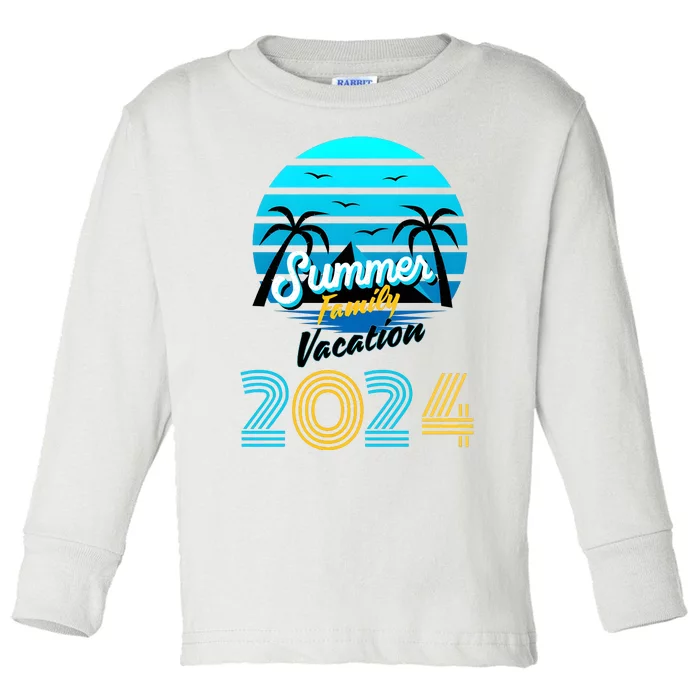 2024 Family Vacation Cruise Matching Trip Toddler Long Sleeve Shirt