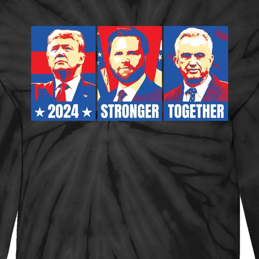 2024 Felon Weirdos Trump Vance Support Rfkj President Rally Tie-Dye Long Sleeve Shirt