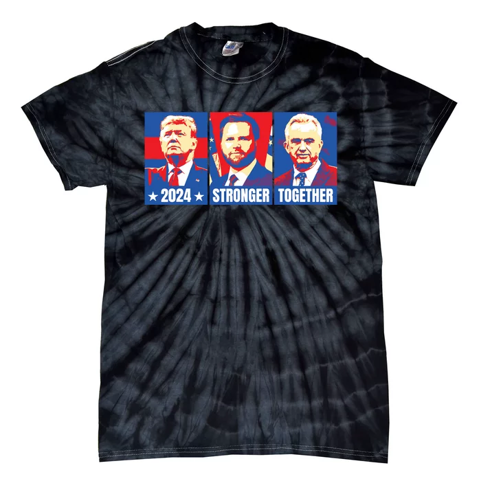 2024 Felon Weirdos Trump Vance Support Rfkj President Rally Tie-Dye T-Shirt