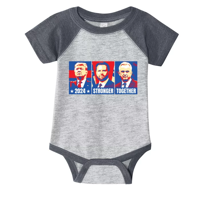 2024 Felon Weirdos Trump Vance Support Rfkj President Rally Infant Baby Jersey Bodysuit