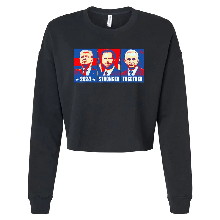 2024 Felon Weirdos Trump Vance Support Rfkj President Rally Cropped Pullover Crew