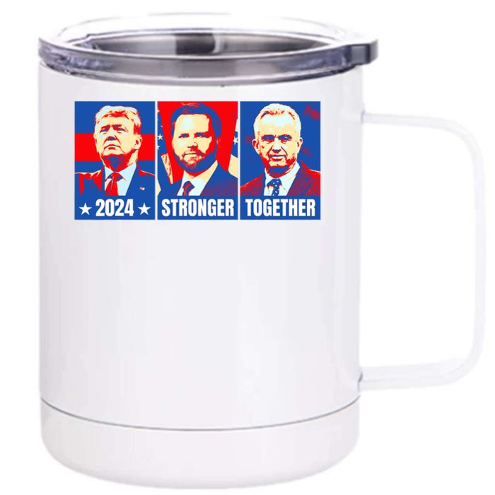 2024 Felon Weirdos Trump Vance Support Rfkj President Rally Front & Back 12oz Stainless Steel Tumbler Cup