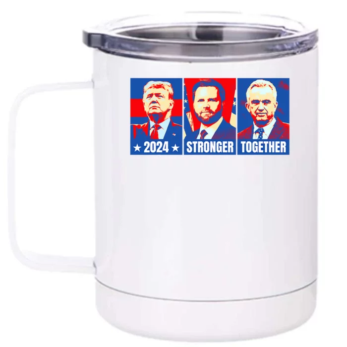 2024 Felon Weirdos Trump Vance Support Rfkj President Rally Front & Back 12oz Stainless Steel Tumbler Cup