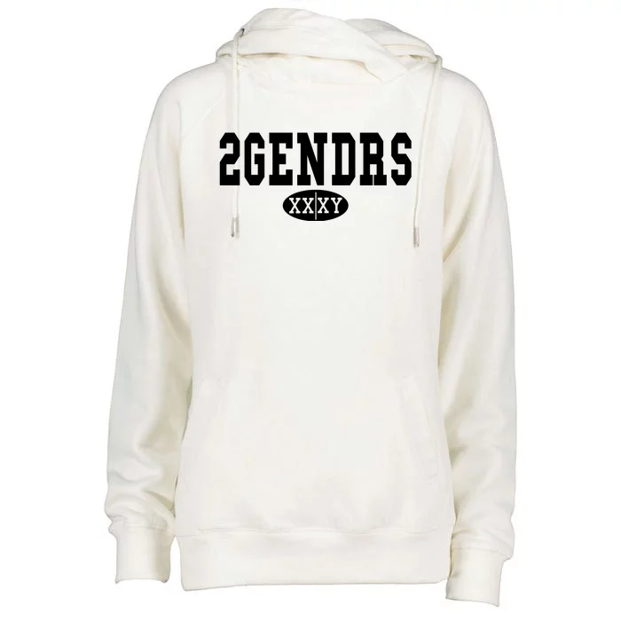 2 Genders Womens Funnel Neck Pullover Hood