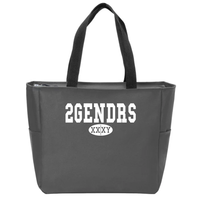 2 Genders Zip Tote Bag