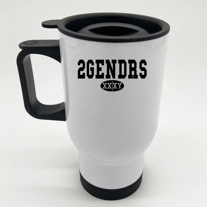 2 Genders Front & Back Stainless Steel Travel Mug