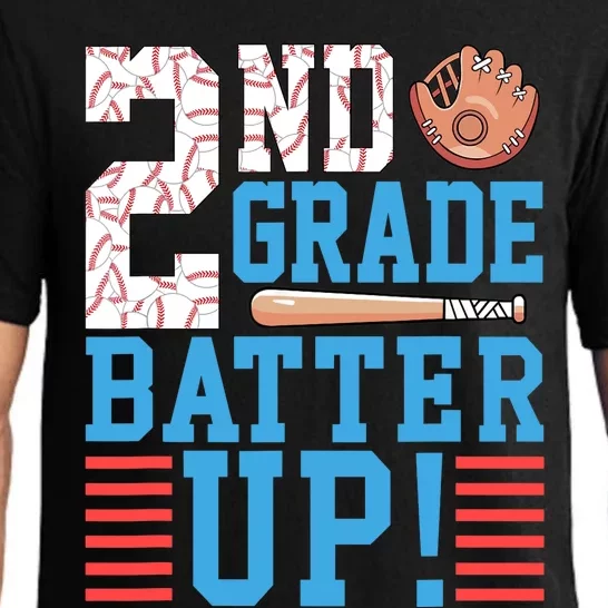 2nd Grade Back To School 2nd Grade Batter Up Baseball Pajama Set