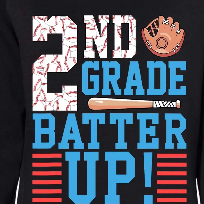 2nd Grade Back To School 2nd Grade Batter Up Baseball Womens California Wash Sweatshirt