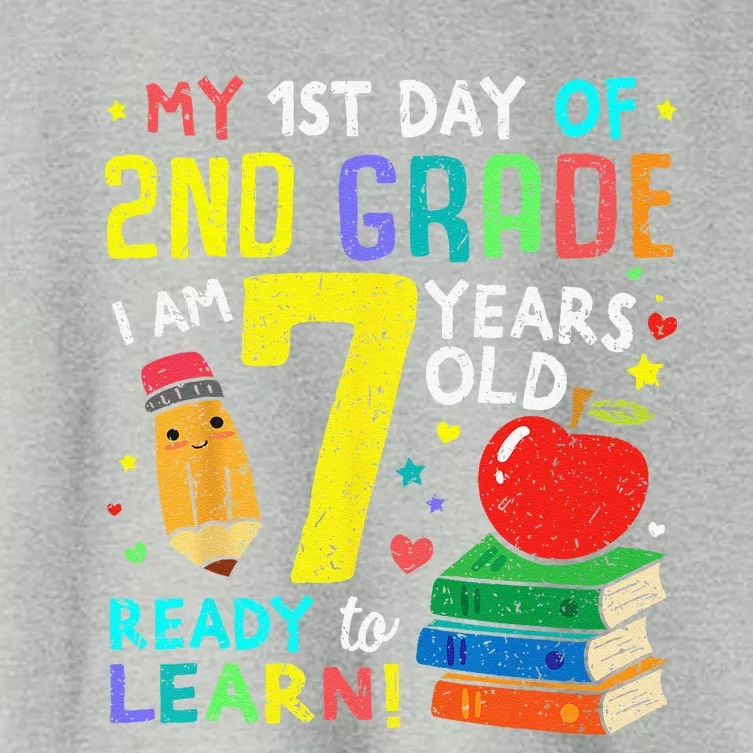 2nd Grade Back To First Day Of School Gift Women's Crop Top Tee