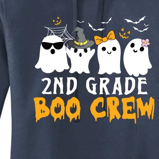 2nd Grade Boo Crew Gift Funny Halloween Costume Boy Girls Women's Pullover Hoodie