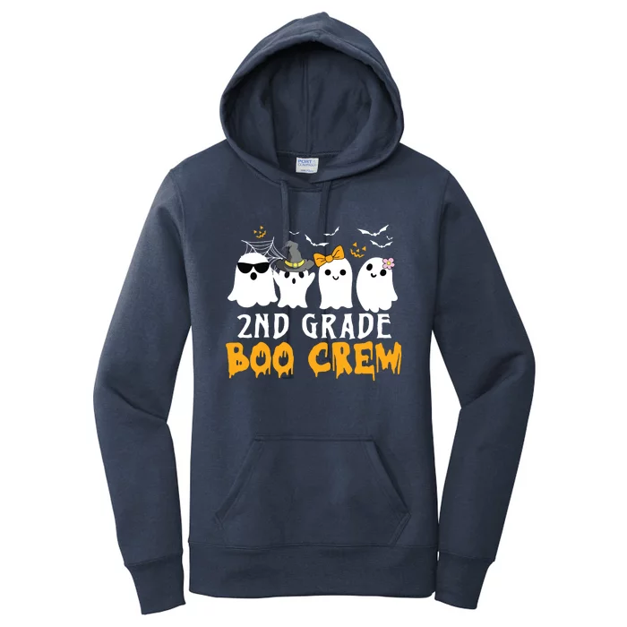 2nd Grade Boo Crew Gift Funny Halloween Costume Boy Girls Women's Pullover Hoodie