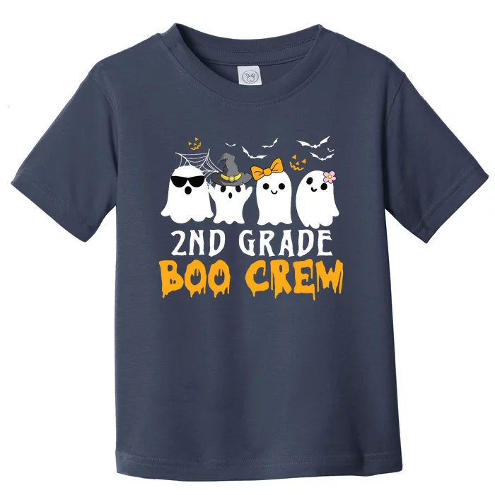 2nd Grade Boo Crew Gift Funny Halloween Costume Boy Girls Toddler T-Shirt