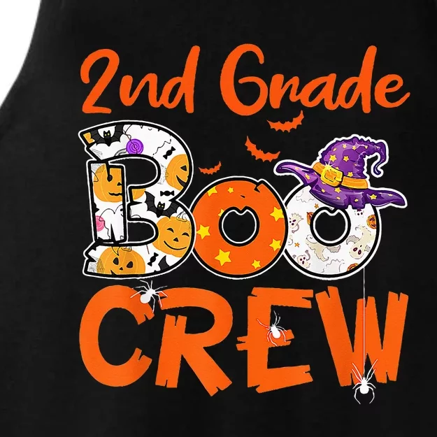 2nd Grade Boo Crew Halloween Gifts Teachers Students Costume Ladies Tri-Blend Wicking Tank