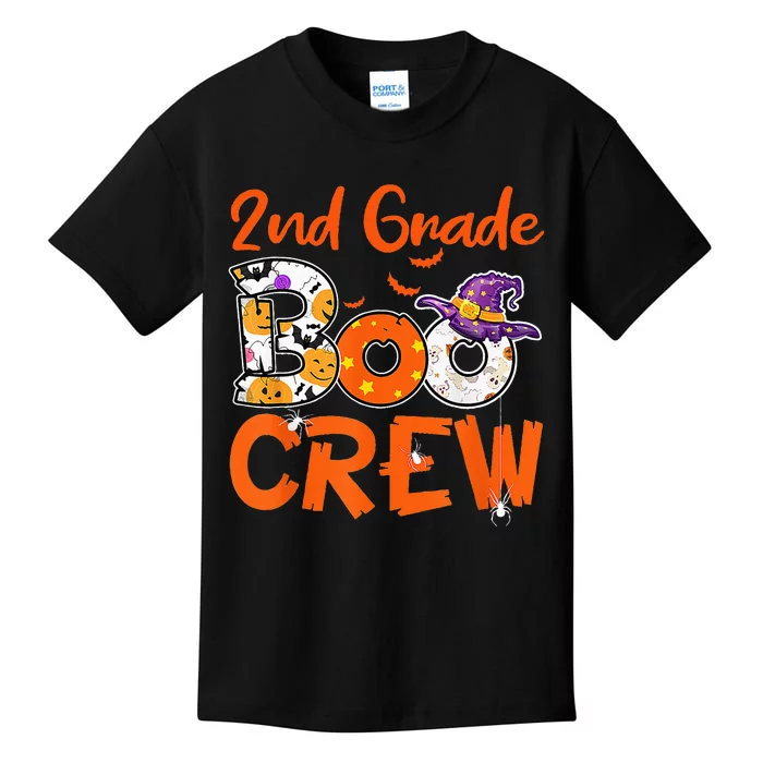 2nd Grade Boo Crew Halloween Gifts Teachers Students Costume Kids T-Shirt