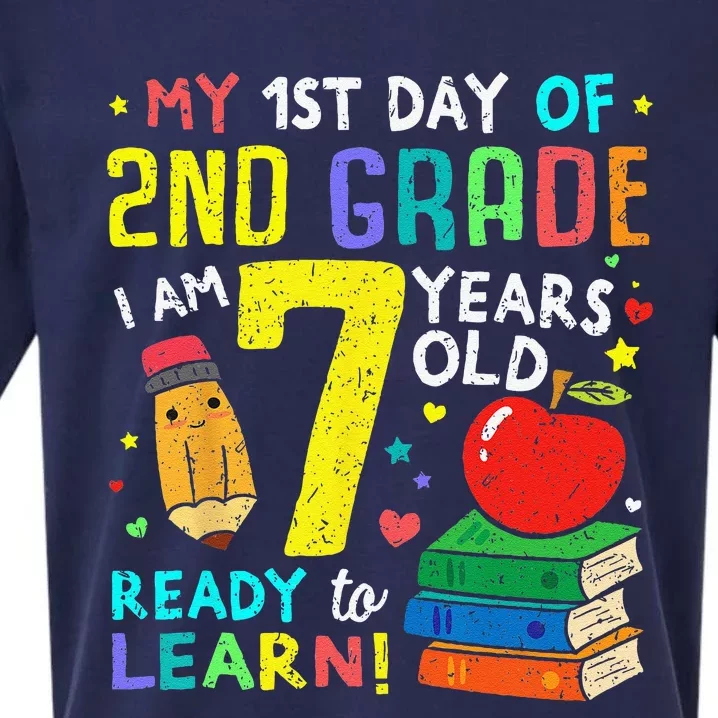 2nd Grade Back To First Day Of School Gift Sueded Cloud Jersey T-Shirt