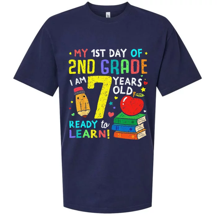 2nd Grade Back To First Day Of School Gift Sueded Cloud Jersey T-Shirt