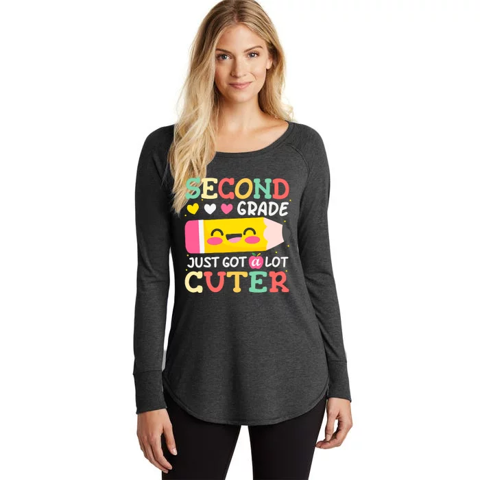 2nd Grade Back To School Just Got A Lot Cuter Gift Women's Perfect Tri Tunic Long Sleeve Shirt