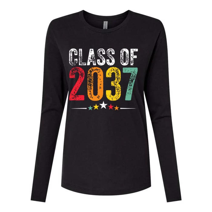 2037 Graduation Class Of 2037 Grow Womens Cotton Relaxed Long Sleeve T-Shirt