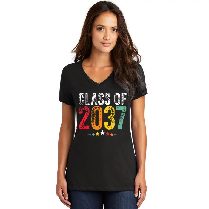 2037 Graduation Class Of 2037 Grow Women's V-Neck T-Shirt