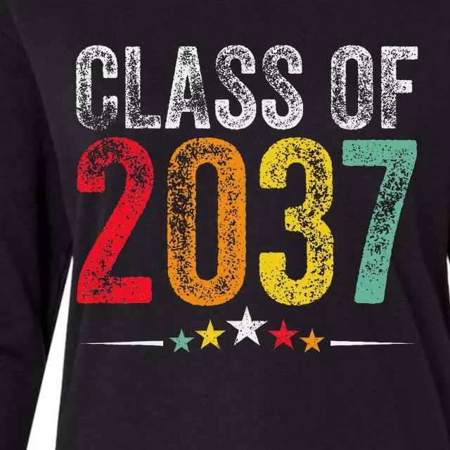 2037 Graduation Class Of 2037 Grow With Me Retro Womens Cotton Relaxed Long Sleeve T-Shirt