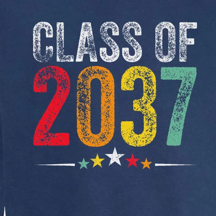 2037 Graduation Class Of 2037 Grow With Me Retro Garment-Dyed Sweatshirt