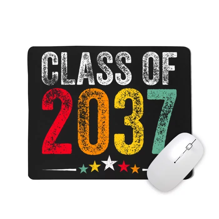 2037 Graduation Class Of 2037 Grow With Me Boy Girl Retro Mousepad